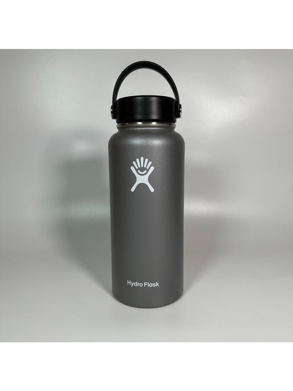 Hydro Flask 32 oz Wide Mouth Water Bottle Graphite Black Rock Coffee Bar